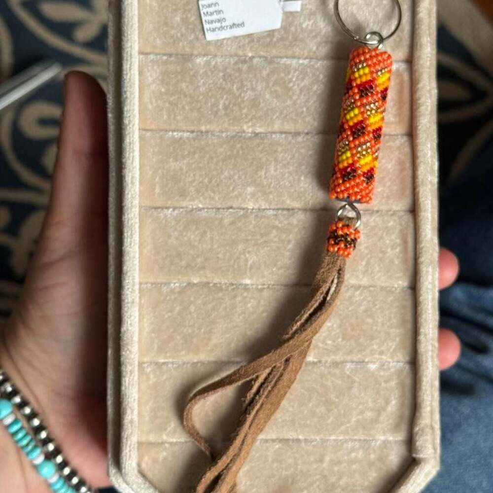 Joann Martin Navajo Handmade Beaded Keychain Tassel